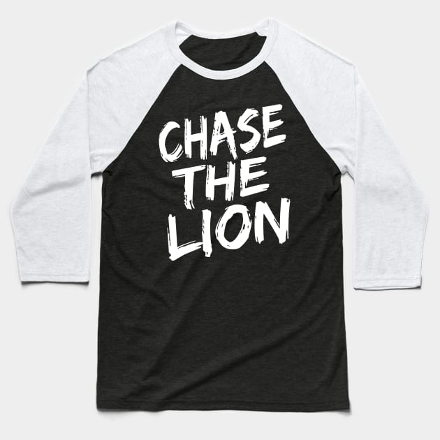 Chase The Lion Football Gift Idea Baseball T-Shirt by soufyane